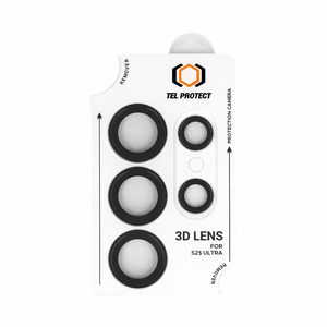 Karkaistu lasi Tel Protect 3D kameralinssille Samsung Galaxy S24 Ultra - musta (5 kpl)