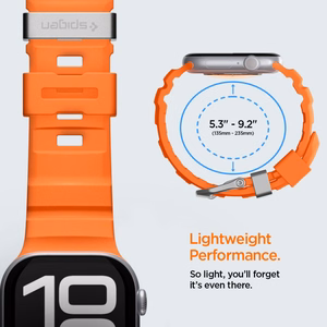Spigen WBS2 Ranneke Apple Watch 8/9/10/11/SE/Ultra (44/45/46/49 mm) Oranssi