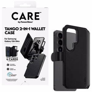 CARE by PanzerGlass Tango 2-in-1 lompakkosuojakuori Samsung Galaxy S26 Ultra musta
