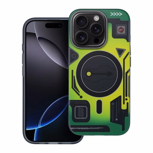 Suojakuori iPhone 16 PRO:lle Forcell F-Protect Levels Dual Layer 4D Military Drop-Test cyber green