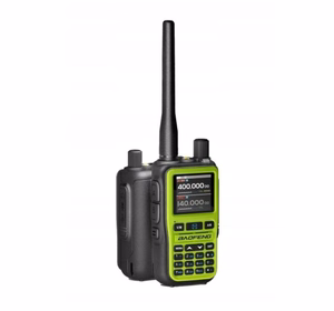 Baofeng UV-5R EU Mini – käsiradiopuhelin, USB-C, Bluetooth, VHF/UHF, ilmailutaajuusalue, vihreä