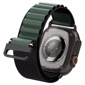 Strap Spigen WBF1 Strap for Apple Watch 44 / 45 / 46 / 49 mm - Black and Green