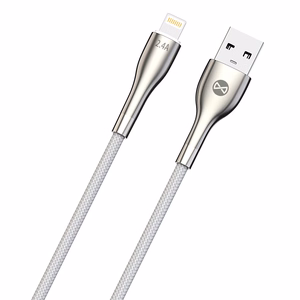 Forever Sleek kaapeli USB - Lightning 1,0 m 2.4A valkoinen
