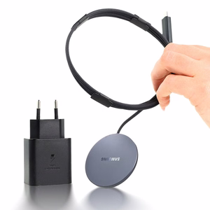 P2900BBEGWW 25W Magnet Wireless Charger + 45W Wired Charger, Black