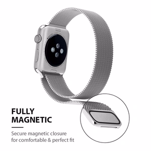 Crong Milano Steel stainless-steel strap for Apple Watch 38 / 40 / 41 / 42 mm, iridescent