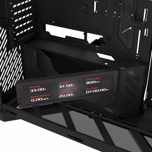 ASUS ROG CRONOX GR801 CURVE TG ARGB musta keskikokoinen tornikotelo