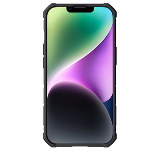 Nillkin CamShield Armor Pro Magneettinen kotelo iPhone 14 Plus MagSafe panssaroitu suojus jalusta rengas musta