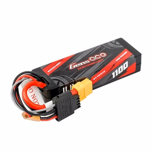 Lipo Gens ace G-Tech 1100mAh 11.1V 3S1P 60C GRP-76 Hardcase Battery with XT60 Plug