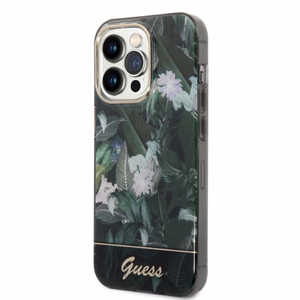 Guess Jungle Collection Suojakuori iPhone 14 Pro Max:lle - vihreä