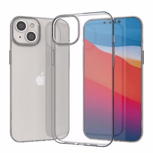 Geelikotelo suojus Ultra Clear 0,5 mm iPhone 14 Max läpinäkyvä