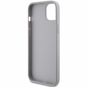 Guess GUHCP15MPS4DGPS iPhone 15 Plus 6.7 hopeinen/hopeinen kovakuori Strass Metal Logo