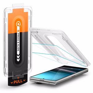 Spigen Glas.TR EZ Fit Pro HD Karkaistu lasi 2 kpl Samsung Galaxy Z Fold 7:lle - Läpinäkyvä