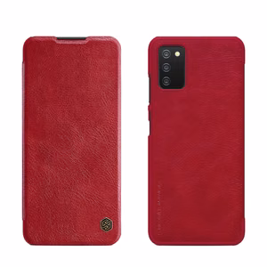 Nillkin Qin nahkainen holsteri tapauksessa Samsung Galaxy A03s punainen