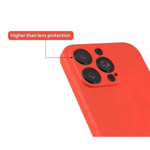 Puhelimen suojakuori Silicone Apple iPhone 16 Pro Max punainen