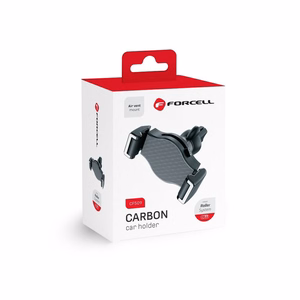 Forcell F-Grip Carbon H-CF509 auton puhelinteline tuuletusritilään, musta