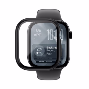 AmazingThing Radix Karkaistu lasi -näytönsuoja kotelolla Apple Watch Series 11 46mm:lle - musta