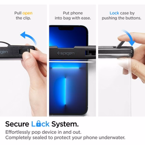 Spigen Aqua Shield A601 universaali vedenkestävä suojapussi, läpinäkyvä