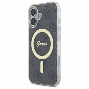 Guess IML 4G MagSafe Suojakuori iPhone 16 Plus:lle - musta