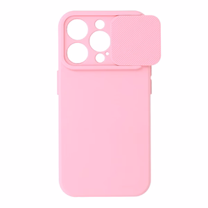 Camshield Soft Suojakuori iPhone 15 Pro:lle - vaaleanpunainen