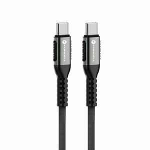 Kaapeli USB C - USB C Forcell F-Energy QC4.0 PD 5A 100W Cafule 1,2 m C260 musta