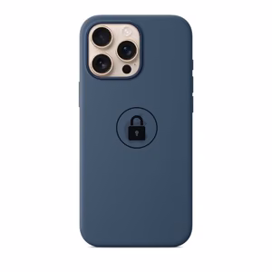 Phone Case "Silicone Case v2" for iPhone 16 Pro denim, in package