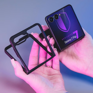 3mk Satin Armor Case+ Suojakuori Samsung Galaxy Z Flip 7:lle - läpinäkyvä musta