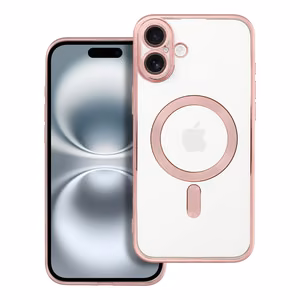 Suojakuori iPhone 16 PLUS:lle Electro Mag Cover yhteensopiva MagSafe-version kanssa ruusukulta