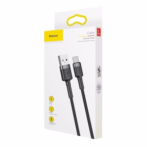 Baseus CATKLF-CG1 USB cable 2 m USB A USB C Black, Grey