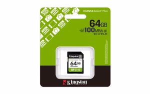 Kingston *SD 64GB Canvas Select Plus Gen3 R100MB/s