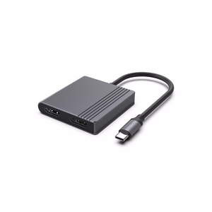 Gembird A-CM-HDMIFDPF-01 USB-C HDMI + DP -adapteri, 4K 60Hz, musta