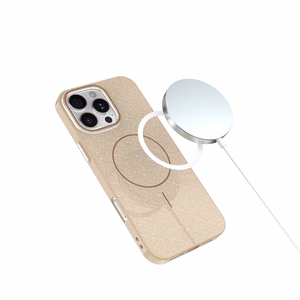 Glitter Thin Mag Suojakuori iPhone 17 Air 6,6 ruskea