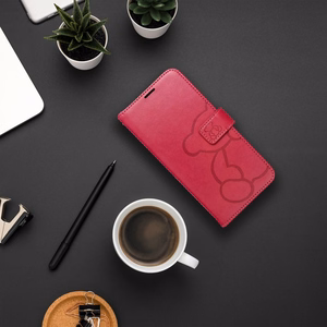 MEZZO kirjakotelo SAMSUNG A36 5G:lle nalle magenta