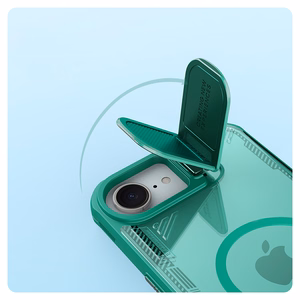 Nillkin Iceblade Prop Magnetic Case with Camera Cover and Stand for iPhone 16e / 17e - Green