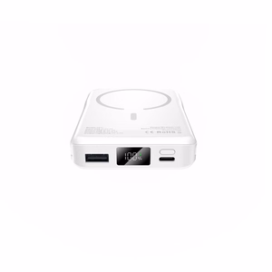 Tech-Protect LifeMag PB31 Power Bank MagSafe 10000mAh 15W USB-C / USB-A / Sisäänrakennetut USB-C / Lightning-kaapelit - Valkoinen
