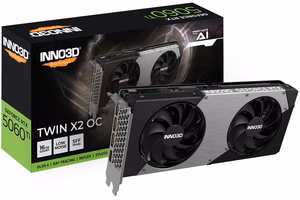 INNO3D GeForce RTX 5060 Ti TWIN X2 OC NVIDIA 16 GB GDDR7 -näytönohjain