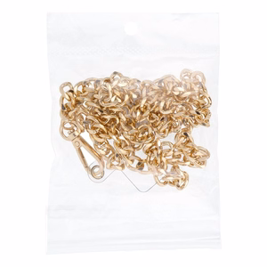 CHAIN #81 Puhelimen nauha / narun pituus 80 cm (40 cm silmukassa) / kaulaan - kultainen