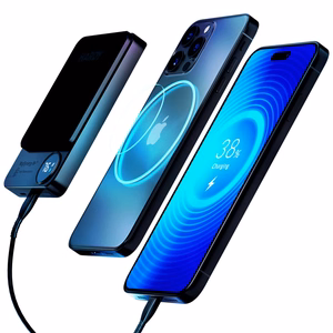 Powerbank 3mk HARDY MagSynergy Ni+ 5000mAh 22.5W USB 1C1L - musta