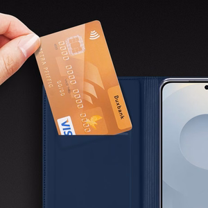 Dux Ducis SKIN PRO lompakkosuojakuori Samsung S25 Edge sininen