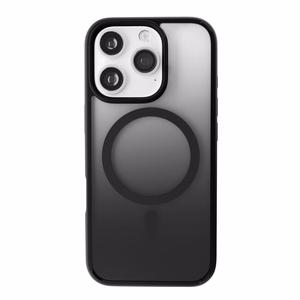 Puro Gradient MagSafe Silikoninen Suojakuori iPhone 16 Pro Maxille - musta