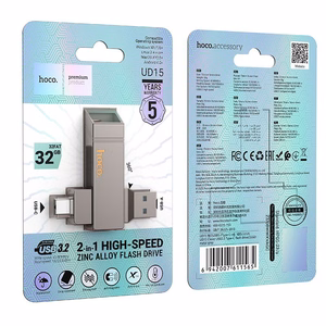 HOCO USB-muistitikku USB A + USB C UD15 32GB USB3.2