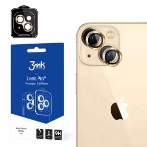 Kameralasi iPhone 14 Plus 9H 3mk objektiivin suojaus Pro-sarjan objektiiville - kultainen
