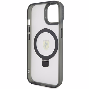 Ferrari FEHMP15SUSCAH iPhone 15 6.1 läpinäkyvä kovakuori Ring Stand 2023 Collection MagSafe