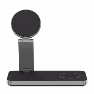 Tech-Protect QI15W-A47 MagSafe 3in1 induktiivinen laturi + USB-C kaapeli - Musta
