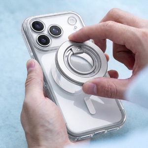 AmazingThing Titan Pro Lens suojakuori mallille iPhone 18 Pro Max, kameransuojuksella ja hihnakiinnikkeellä, MagSafe-yhteensopiva – väri: läpinäkyvä