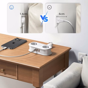 Orico APP 15.5W 5in1 jatkojohto 2x AC + 2x USB-A + 1x USB-C - valkoinen
