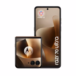 Motorola razr 70 ultra -älypuhelin, 17.7 cm (6.96"), kahden SIM-kortin tuella, Android 16.0, 5G, USB Type-C, 16 GB RAM-muistia, 512 GB, 5000 mAh, puunvärinen