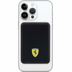 Ferrari Metal Logo MagSafe varavirtalähde 15W 5000mAh - musta