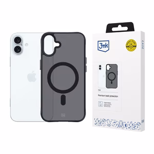 3mk Smoke MagCase MagSafe-tuella iPhone 16 Plus:lle - puoliläpinäkyvä