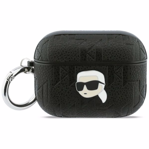 Karl Lagerfeld Monogram Karl Head Suojakuori AirPods Pro 3:lle - Musta