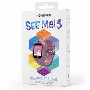 Forever smartwatch GPS WiFi Kids See Me! 3 KW-320 pink